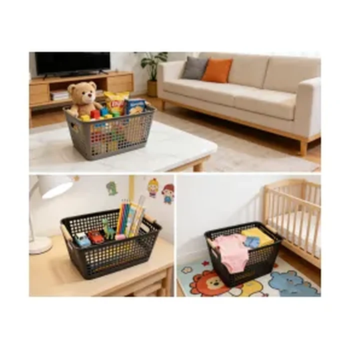 Small Rectangular Grid Storage Basket — Model Q22-11M
