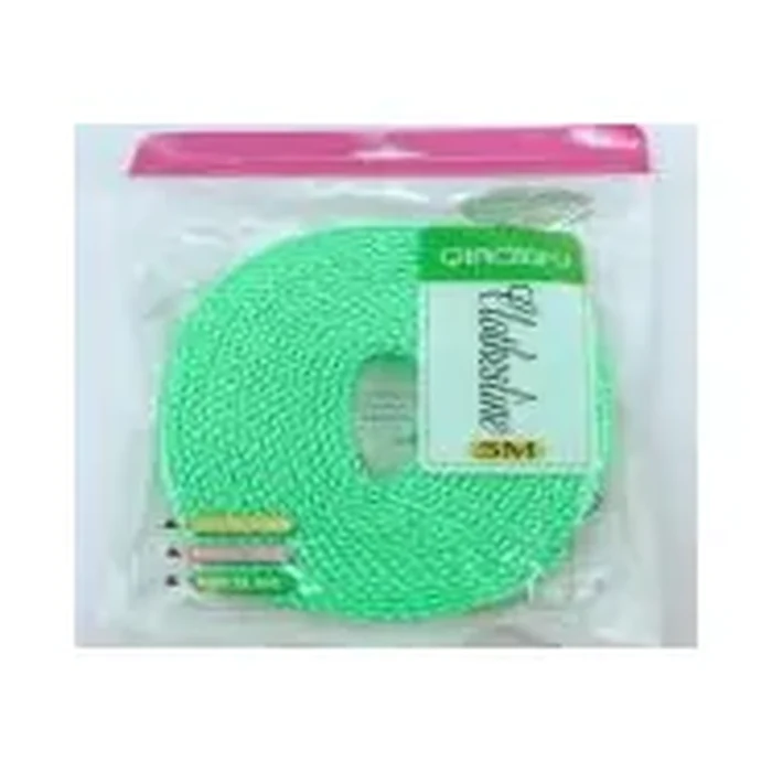 Windproof Clothesline — 5 m, Pink / Blue / Green